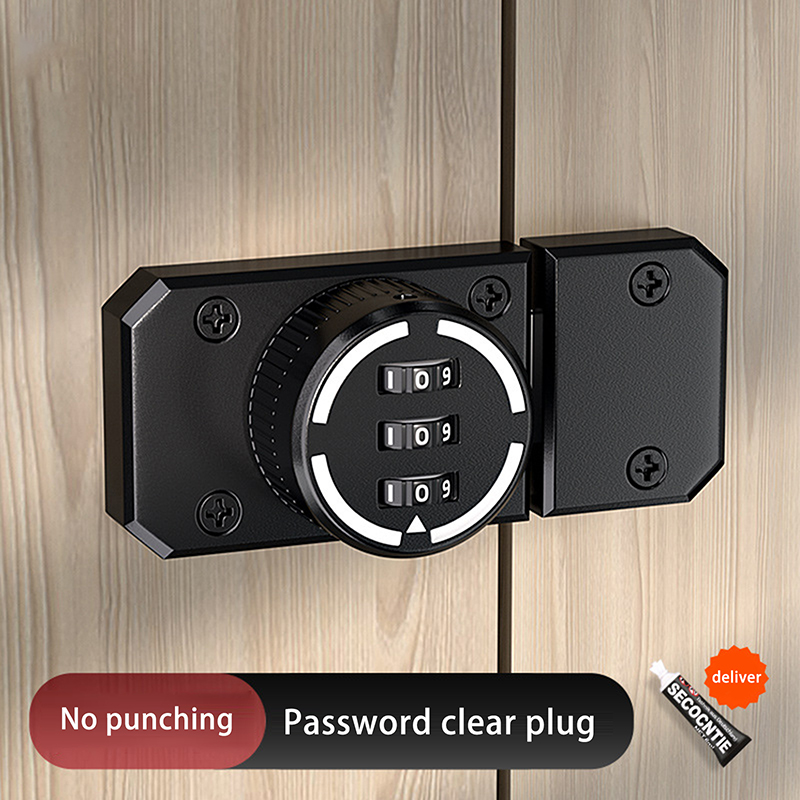 1 Set No-Punch Combination Doo - Medicine Cabinet Lock review and price