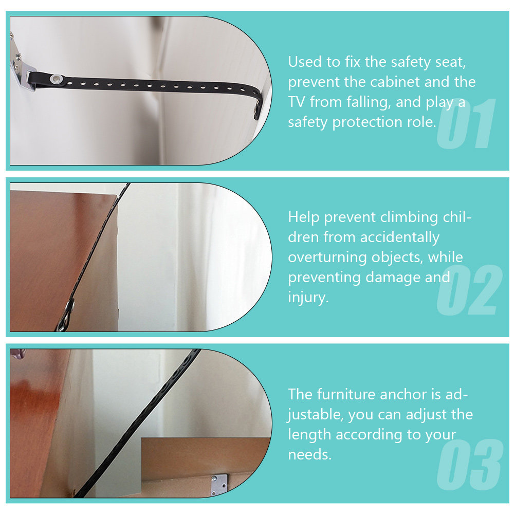 2pcs Anti Tip Earthquake Strap - Earthquake Anchor Strap review and price