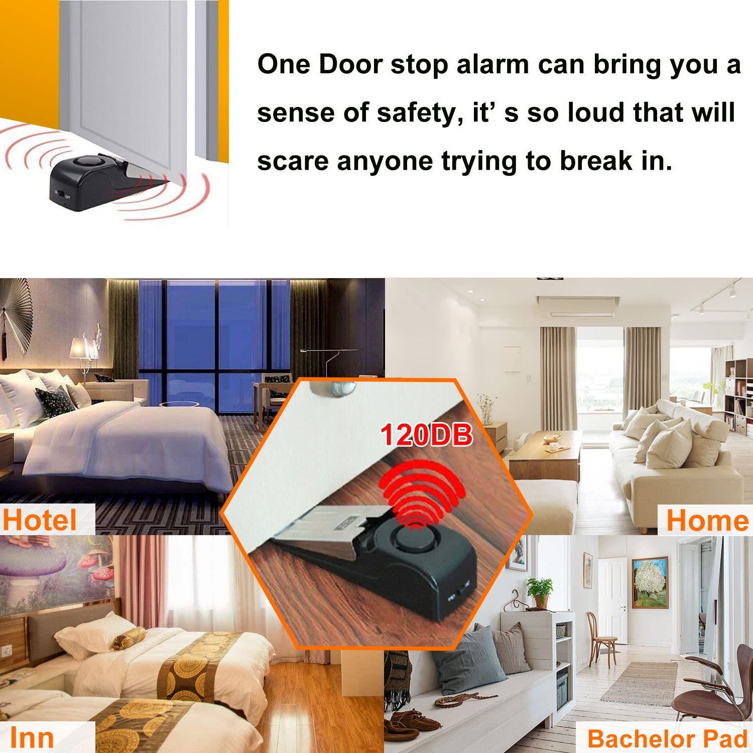 Upgraded Door Stopper Alarm Po - Door Stop Alarm review and price