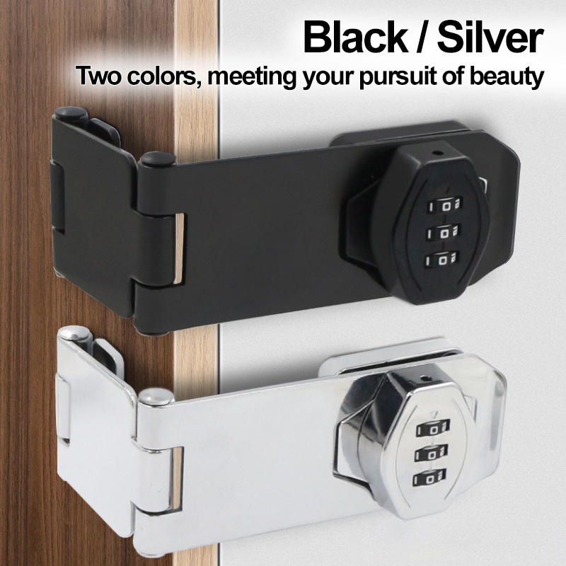 Black/Silver Zinc Alloy 3-digi - Medicine Cabinet Lock review and price