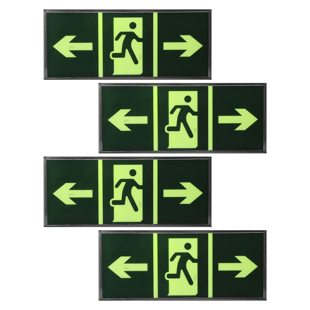 4Pcs Safety Exit Sign Stickers - Emergency Exit Sign review and price
