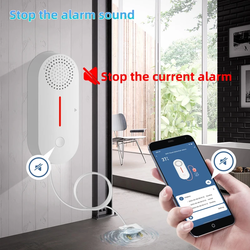 Tuya WiFi water leakage sensor - Water Alarm Sensor review and price